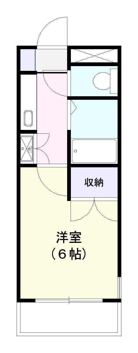 バディマンション東茂原(1K/4階)の間取り写真