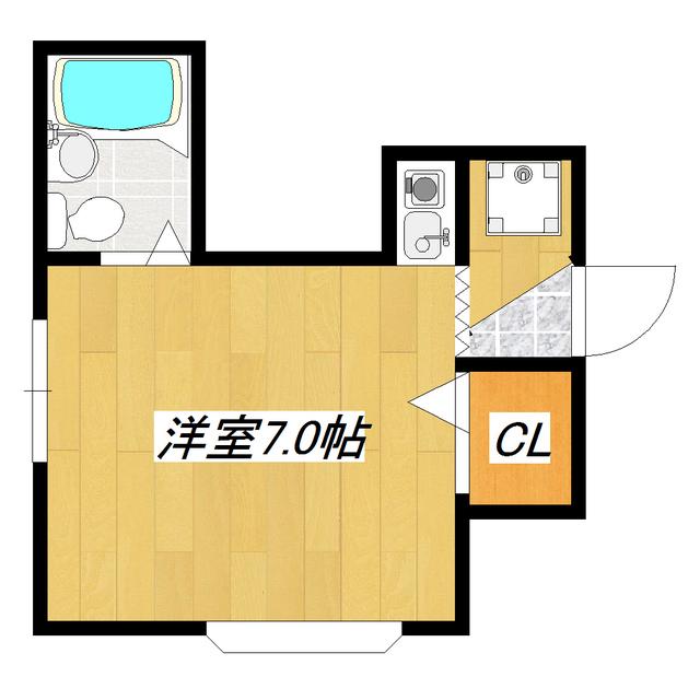 メゾンドアンジュ(ワンルーム/1階)の間取り写真