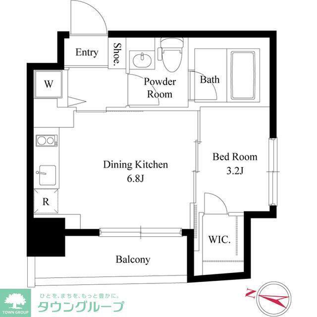 GARBO HAMADAYAMA(ワンルーム/7階)の間取り写真