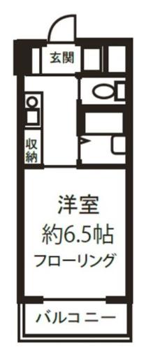 カーサアルティスタ(1K/3階)の間取り写真