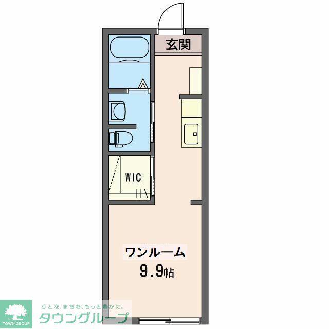 ワイコロアヴィレッジC(ワンルーム/2階)の間取り写真