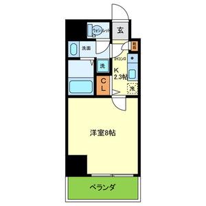 MT空堀(1K/3階)の間取り写真
