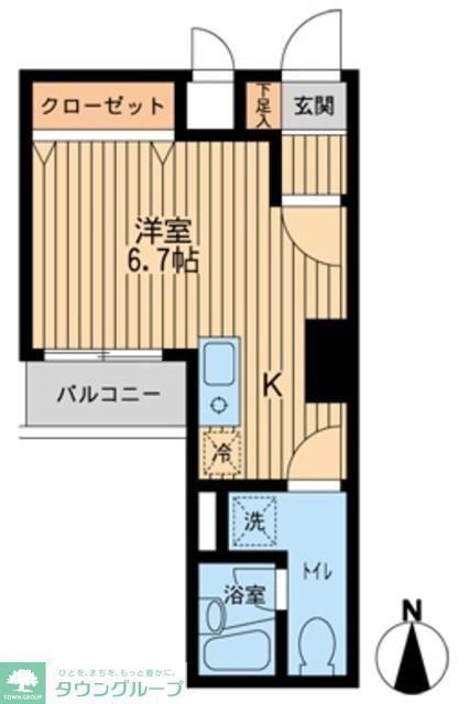 ドゥーエ西大島(ワンルーム/2階)の間取り写真