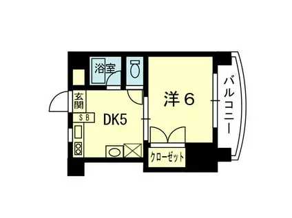 ラ・コルダ(1K/3階)の間取り写真