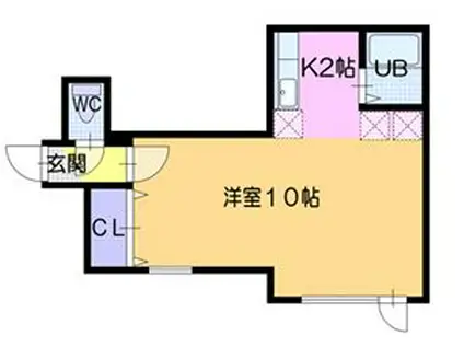 ブランニュー35(1K/3階)の間取り写真