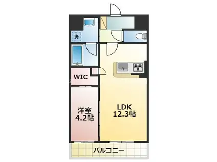 CHANGE.BLD CHIKAMI(1LDK/2階)の間取り写真