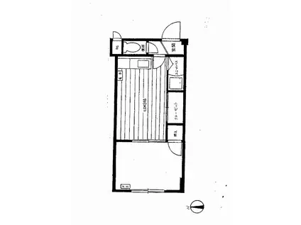 ハイツ22(1DK/3階)の間取り写真