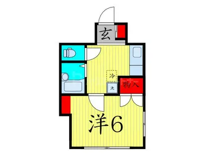 サンシティレジェンド(2DK/1階)の間取り写真