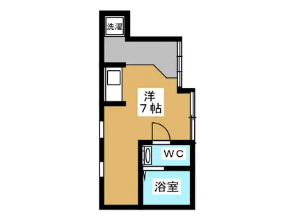 NCASA烏山(ワンルーム/1階)の間取り写真