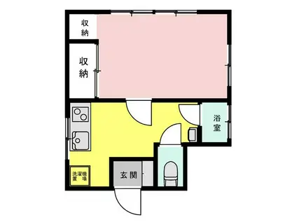 山本ビル(1K/4階)の間取り写真
