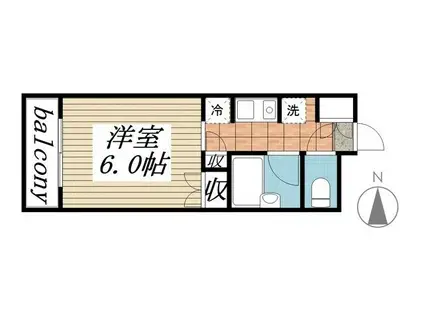 メゾン・ド・ラルジュ(1K/3階)の間取り写真