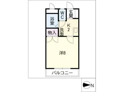 リヴ・大吉(1K/1階)の間取り写真