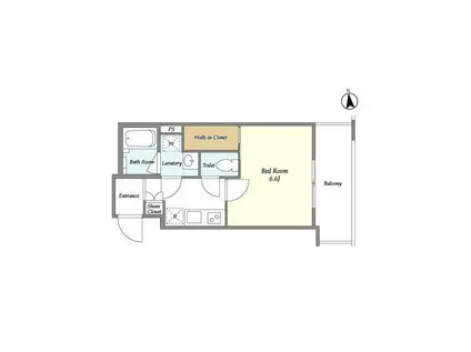 ヴェルメリオ本所(1K/5階)の間取り写真