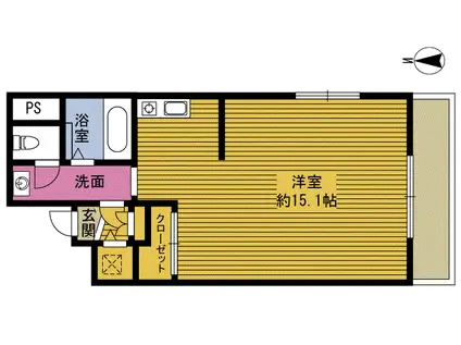 AVANCE11(ワンルーム/2階)の間取り写真