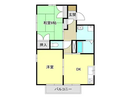 セフィーラ(2DK/2階)の間取り写真