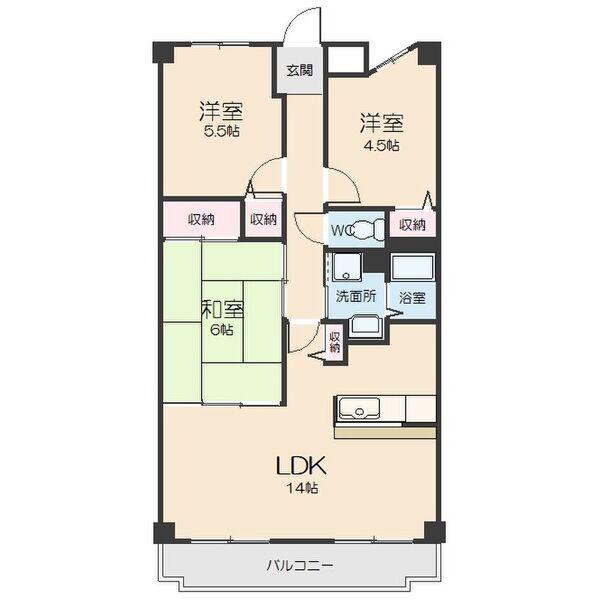 フォレスト北山(3LDK/3階)の間取り写真