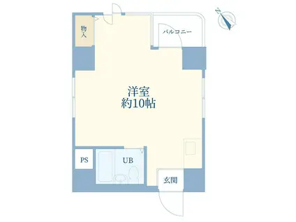 オリエンタル道玄坂(ワンルーム/7階)の間取り写真