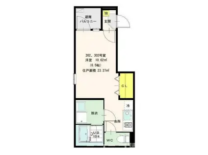 PREMIAG小岩(ワンルーム/3階)の間取り写真