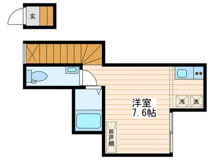アリエス立石(ワンルーム/2階)の間取り写真