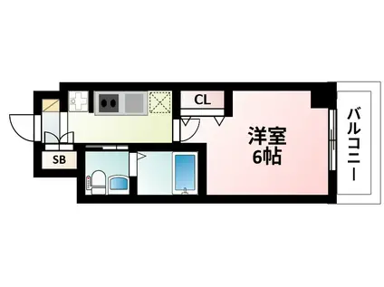 エステムコート新大阪VIII レヴォリス(1K/5階)の間取り写真