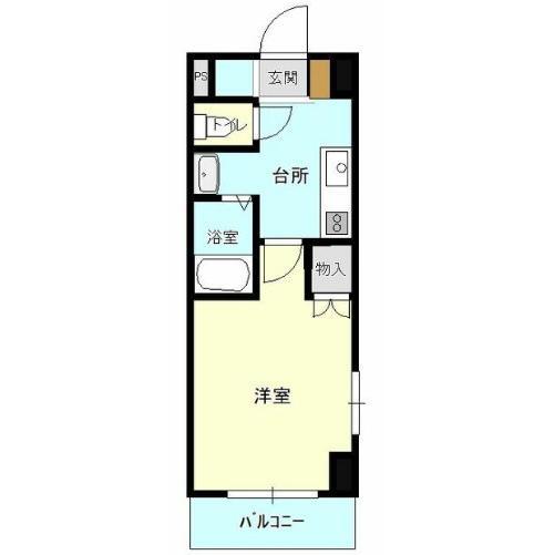 F&Fアビタシオン(1K/3階)の間取り写真