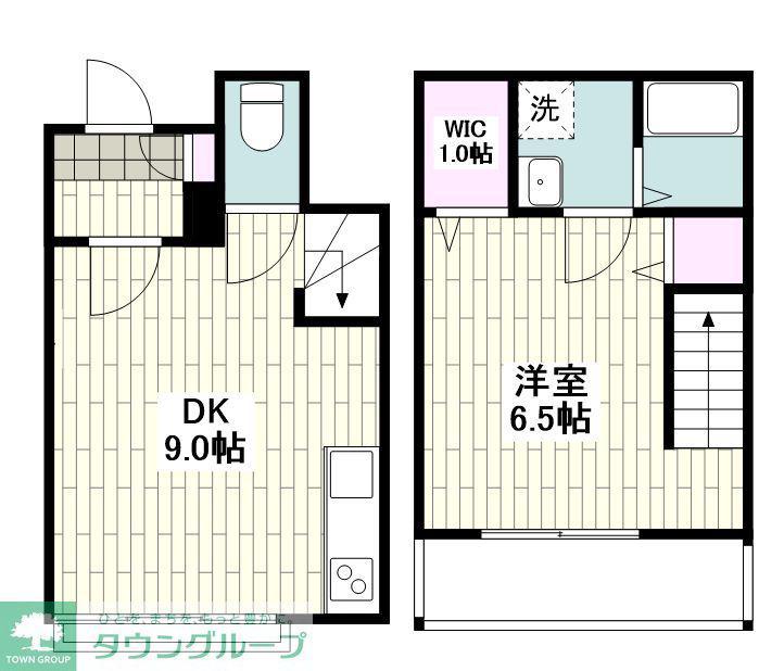 HEBEL MAISON K&K(1DK/1階)の間取り写真