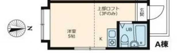 TCRE初台A棟(1K/1階)の間取り写真