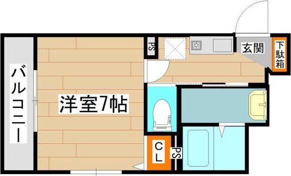 LIBRA COURT苦竹(1K/3階)の間取り写真