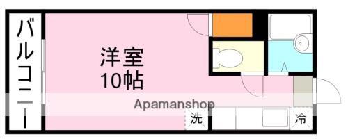 アビターレ新屋敷(ワンルーム/2階)の間取り写真