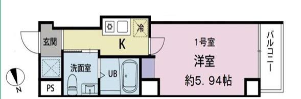 PALIO高円寺(1K/7階)の間取り写真