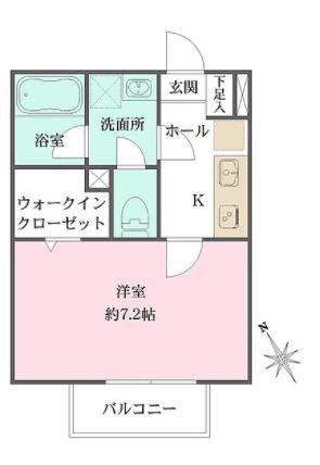 マンハイム ズューデン(1K/1階)の間取り写真