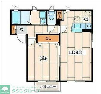 シャーメゾン湘南(1LDK/1階)の間取り写真