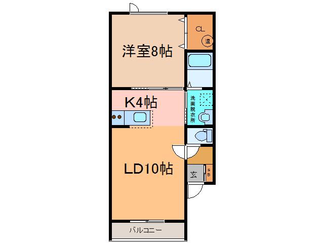 スペース8(1LDK/3階)の間取り写真