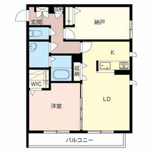 PRENDRE AGLAIA(1SLDK/2階)の間取り写真