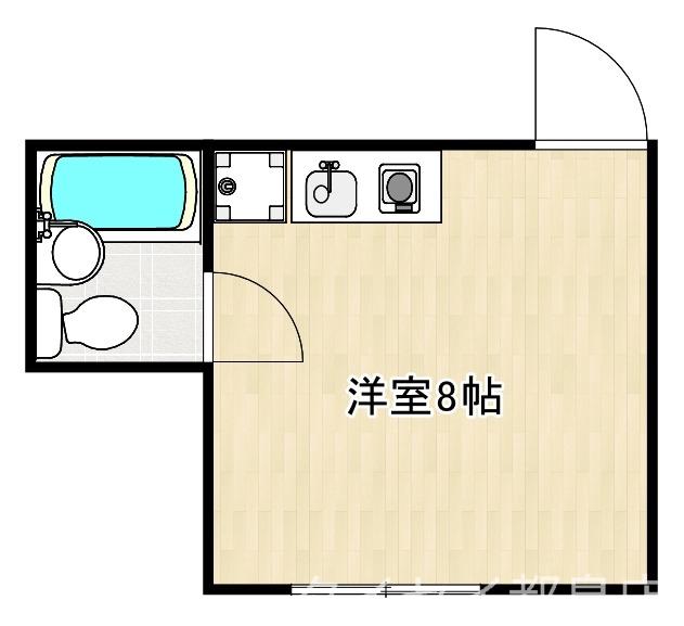 北浜ミトオリビル(ワンルーム/5階)の間取り写真