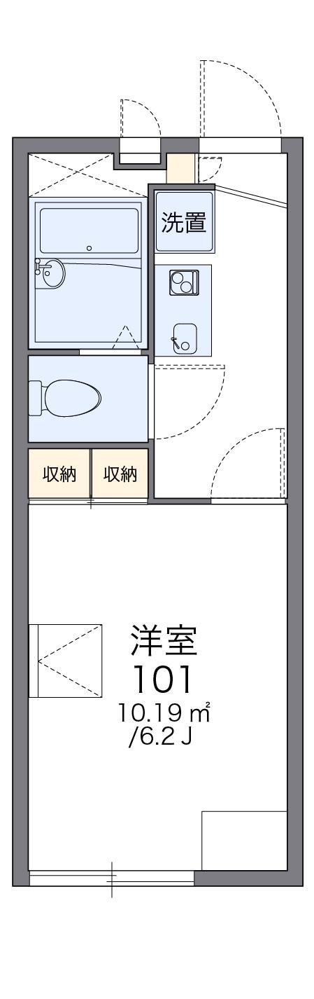 レオパレス南陽館(1K/2階)の間取り写真