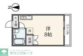 BCASA平塚桜ヶ丘RE-BORN(ワンルーム/2階)の間取り写真