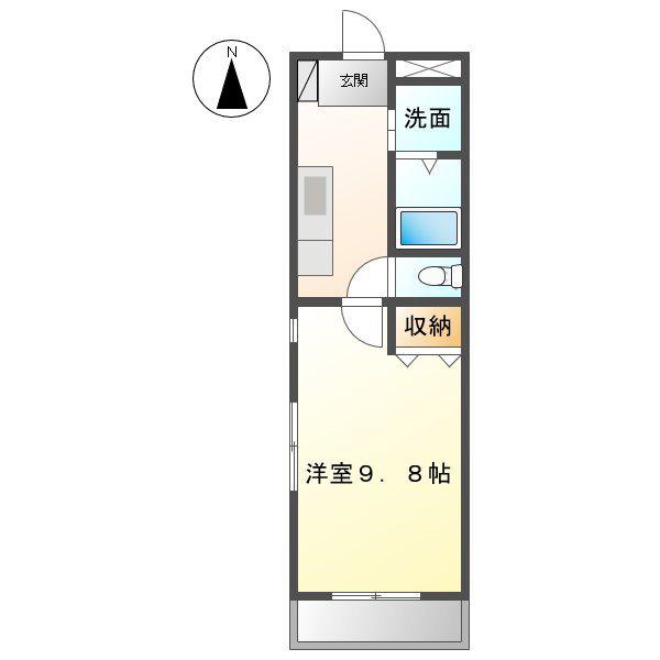 M HOUSEI(1K/5階)の間取り写真