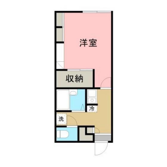エマ ジュード(1K/2階)の間取り写真