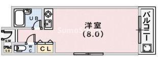 ドウェル本山(ワンルーム/4階)の間取り写真