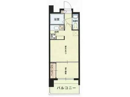 エステートモア 薬院NEST(1LDK/3階)の間取り写真