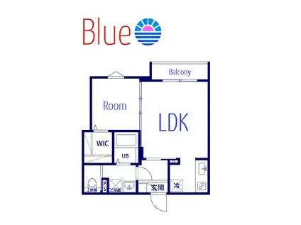 KAMAKURA HILLS(1LDK/2階)の間取り写真