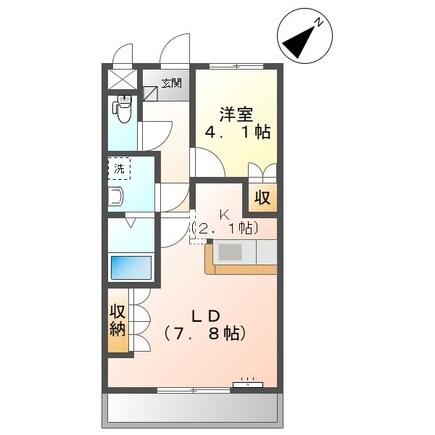 レグルスハイム(1LDK/2階)の間取り写真
