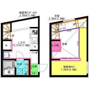 SOLID本山(ワンルーム/1階)の間取り写真