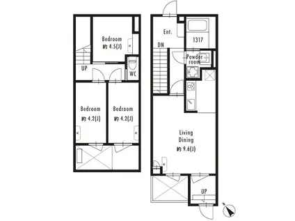 GRANPASEO駒場東大前(3LDK/B1階)の間取り写真