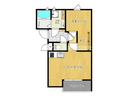 MAISON A MA FACON(1LDK/2階)の間取り写真