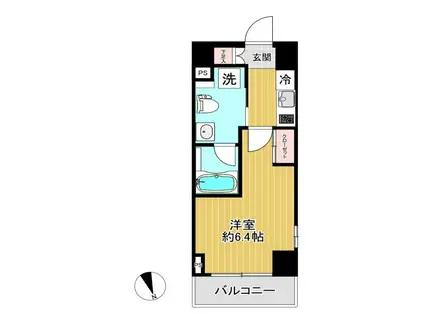 FORTIS♯004(1K/4階)の間取り写真