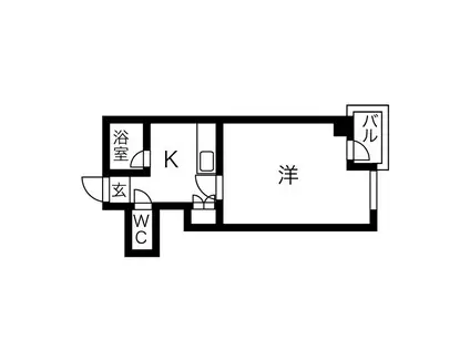 藤井ビル北17条III(1K/5階)の間取り写真