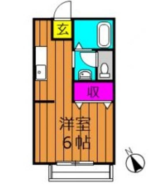ビックウエイ中島(ワンルーム/1階)の間取り写真