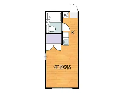 パールハイツ豊玉(1K/1階)の間取り写真